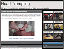 Tablet Screenshot of headtrampling.com